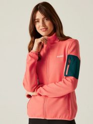 Regatta Kurtka polarowa "Aldean" w kolorze czerwonym rozmiar: 38. Czerwone kurtki damskie Regatta, bez wzorów, z polaru, bez kaptura. Za 117.73 zł.