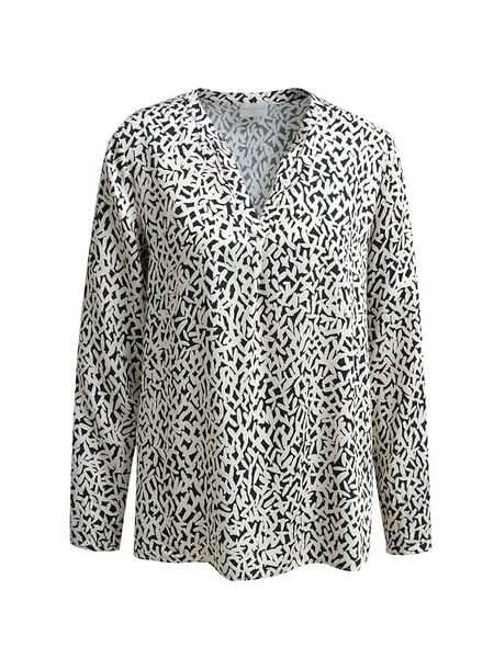 Milano Italy Bluzka w kolorze biało-czarnym rozmiar: 34. Białe bluzki damskie Milano Italy, bez wzorów, z wiskozy, bez kołnierzyka, bez ramiączek. Za 152.99 zł.