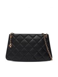 Tory Burch Torebka Fleming Pochette 176623 Czarny. Czarne torebki klasyczne damskie Tory Burch, bez wzorów, ze skóry, wizytowe, bez kołnierzyka, bez ramiączek. Za 1,889.00 zł.