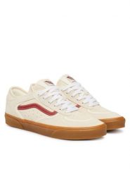 Vans Tenisówki Rowley Classic VN000SF4I661 Kremowy. Białe trampki i tenisówki męskie Vans, bez wzorów, ze skóry, bez zapięcia. Za 399.99 zł.