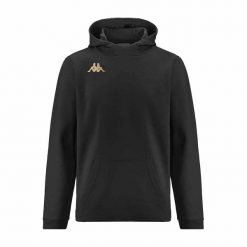 Bluza Kappa Giordi. Czarne bluzy z kapturem męskie Kappa, na zimę, m, z bawełny. Za 227.75 zł.