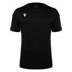 Koszulka Macron Boost Eco. Czarne t-shirty damskie Macron, l, bez wzorów, z bawełny, bez kołnierzyka. Za 303.50 zł.