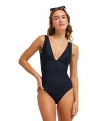 Jednoczęściowy strój kąpielowy dla Kobiety ROXY LOVE Czarny. Szare stroje jednoczęściowe damskie Roxy, m, bez wzorów. Za 339.99 zł.
