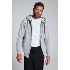 Męska Rozpinana bluza z kapturem dzianina dresowa do 8XL. Szare bluzy z kapturem męskie JAY-PI, m, z bawełny. Za 343.99 zł.