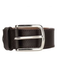 HIDE & STITCHES Skórzany pasek "Frisco" w kolorze brązowym rozmiar: onesize. Brązowe paski męskie HIDE & STITCHES, bez wzorów, z materiału. Za 43.99 zł.