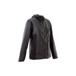 Kurtka do biegania RUN RAIN damska. Białe kurtki damskie KALENJI, bez wzorów, z materiału, bez kaptura. Za 119.99 zł.