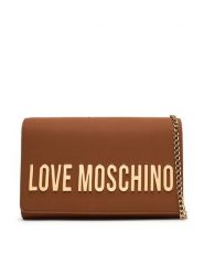 LOVE MOSCHINO Torebka JC4103PP1OKD0200 Brązowy. Brązowe torebki klasyczne damskie Love Moschino, bez wzorów, ze skóry, wizytowe, bez kołnierzyka, bez ramiączek. Za 699.99 zł.