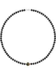 Pearline Naszyjnik perłowy rozmiar: 55 cm. Czarne naszyjniki damskie Pearline, srebrne. Za 317.99 zł.