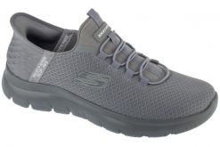 Buty sportowe Sneakersy męskie, Skechers Slip-Ins Summits - High Range. Szare buty sportowe na co dzień męskie Skechers, z materiału, bez zapięcia, trekkingowe. Za 379.99 zł.