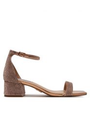 Steve Madden Sandały Gena-R SM11003580 Różowy. Czerwone sandały damskie Steve Madden, bez wzorów, z materiału, bez obcasa, na słupku. Za 399.99 zł.