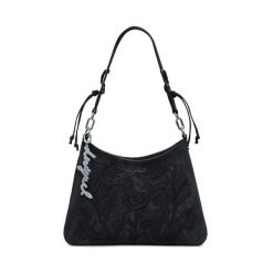 Torebka Desigual. Czarne torebki klasyczne damskie Desigual, bez wzorów, bez dodatków. Za 259.99 zł.
