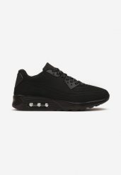 Czarne Buty Sportowe przed Kostkę na Podeszwie Air Jennale. Czarne buty sportowe na co dzień męskie Born2be, bez zapięcia, na fitness i siłownię. Za 119.99 zł.