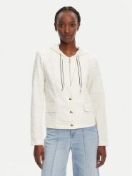 Liu Jo Sport Marynarka TA5120 J4894 Biały Regular Fit. Białe marynarki i żakiety damskie Liu Jo Sport, xl, bez wzorów, z bawełny, sportowe. Za 449.99 zł.