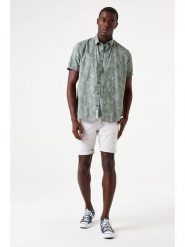 Garcia Koszula - Regular fit - w kolorze zielonym rozmiar: XL. Zielone koszule męskie Garcia, xl, bez wzorów, bez kołnierzyka, bez ramiączek. Za 99.95 zł.
