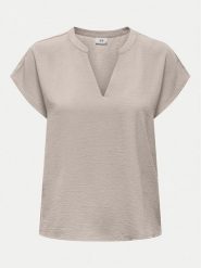 JDY Bluzka Pepper 15349346 Beżowy Regular Fit. Brązowe bluzki damskie JDY, s, bez wzorów, z wiskozy, bez kołnierzyka, bez ramiączek. Za 79.99 zł.