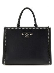 Guess Torebka w kolorze czarnym - 24 x 15 x 8 cm rozmiar: onesize. Czarne torebki klasyczne damskie Guess, z aplikacjami, z materiału, bez dodatków. Za 400.45 zł.