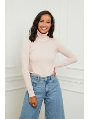 Soft Cashmere Golf w kolorze jasnoróżowym rozmiar: 34/36. Różowe golfy damskie Soft Cashmere, bez wzorów, z kaszmiru, bez ramiączek. Za 118.01 zł.