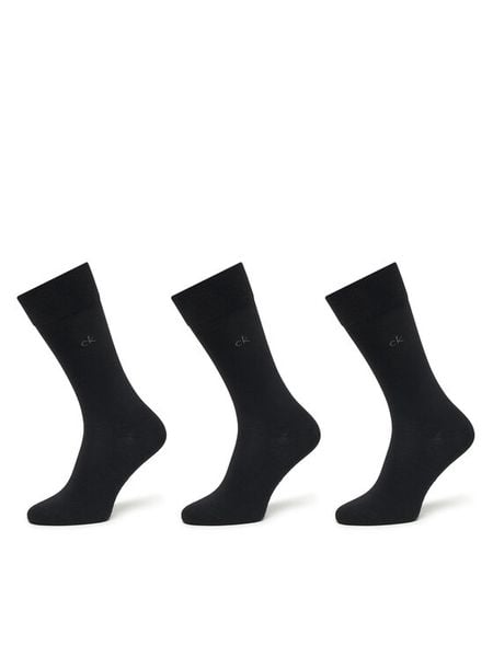 Calvin Klein Skarpety długie 701234208 Czarny. Czarne skarpetki męskie CALVIN KLEIN, bez wzorów, z bawełny. Za 59.99 zł.