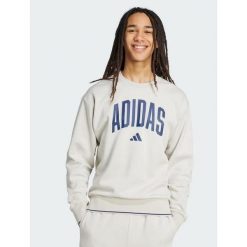 Bluza męska adidas Collegiate Sweat szara JM1732 ROZMIAR XL. Brązowe bluzy bez kaptura męskie Adidas, m, z dresówki. Za 199.00 zł.