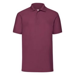 Męska Koszulka Polo 65/35 Pique. Fioletowe koszulki polo męskie Fruit of the Loom, m, bez wzorów, bez ramiączek. Za 78.99 zł.