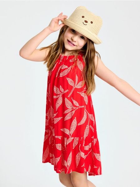 Sukienka z baskinką - wielobarwny. Sukienki dziewczęce Sinsay, bez wzorów, bez ramiączek. Za 35.99 zł.