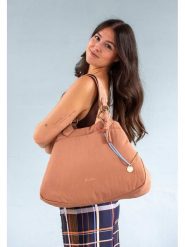 Fritzi aus Preußen Torebka "Brigitte x fritzi" w kolorze jasnobrązowym - 42 x 29 x 15 cm rozmiar: onesize. Brązowe torebki klasyczne damskie Fritzi aus Preußen, bez wzorów, z materiału, bez dodatków. Za 203.45 zł.