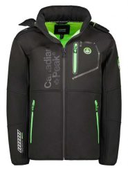 Canadian Peak Kurtka softshellowa "Tubis" w kolorze czarnym rozmiar: XL. Czarne kurtki outdoor męskie Canadian Peak, xl, z aplikacjami, bez kaptura. Za 200.60 zł.