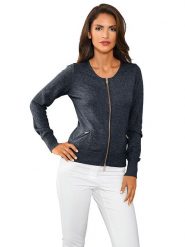 Heine Kardigan w kolorze granatowym rozmiar: 36. Niebieskie kardigany damskie Heine, bez wzorów. Za 173.99 zł.