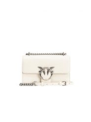 Pinko Skórzana torebka w kolorze białym - 21 x 13 x 6 cm rozmiar: onesize. Białe torebki klasyczne damskie Pinko, z aplikacjami, z materiału, bez dodatków. Za 746.74 zł.