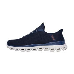 Buty męskie sneakersy Skechers Glide-Step Slip-Ins. Niebieskie buty sportowe na co dzień męskie Skechers, bez zapięcia. Za 298.00 zł.