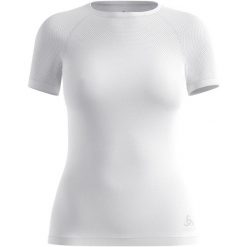 Koszulka damska ODLO TOP PERFORMANCE X-LIGHT. Białe bluzki sportowe damskie Odlo, s, bez wzorów, z materiału, bez ramiączek. Za 209.99 zł.