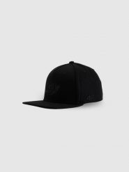 4F Czapka z daszkiem snapback uniseks 4F x Drift Masters - czarna S/M. Czarne czapki z daszkiem damskie 4f, z aplikacjami, z bawełny. Za 129.99 zł.