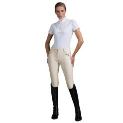 Damskie spodnie jeździeckie o pełnej przyczepności Premier Equine Filetto. Białe spodnie sportowe damskie PREMIER EQUINE, s, na fitness i siłownię. Za 364.00 zł.