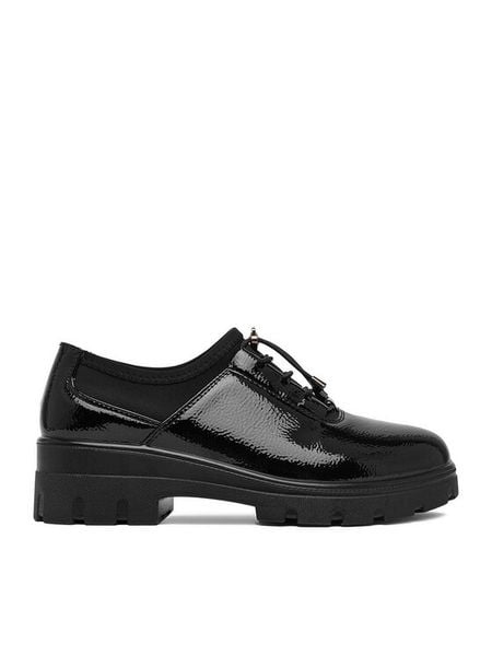 Go Soft Półbuty CEO-BK061 Czarny. Czarne półbuty damskie GO SOFT, bez wzorów, ze skóry, bez obcasa, na płaskiej podeszwie. Za 139.99 zł.
