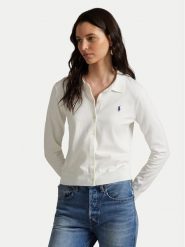 Polo Ralph Lauren Kardigan 211972110002 Biały Slim Fit. Białe kardigany damskie Polo Ralph Lauren, xxl, bez wzorów, z bawełny. Za 699.99 zł.