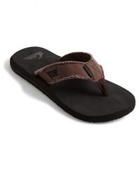Klapki japonki męskie Quiksilver Monkey. Brązowe klapki i japonki męskie Quiksilver, z materiału. Za 109.99 zł.