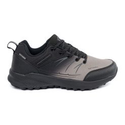 Buty trekkingowe szaro-czarne DK. Czarne buty trekkingowe męskie z materiału, bez zapięcia, trekkingowe. Za 212.22 zł.