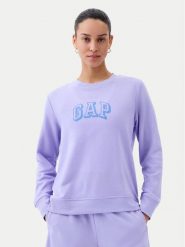 Gap Bluza 885586-02 Fioletowy Regular Fit. Fioletowe bluzy bez kaptura damskie GAP, xs, z syntetyku. Za 109.99 zł.