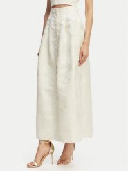 Marella Komplet top i spódnica Bazar 2615201012 Écru Regular Fit. Białe topy damskie Marella, bez wzorów, z syntetyku, bez kołnierzyka. Za 1,009.00 zł.