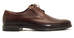 Wygodne brązowe półbuty męskie na szeroką stopę T222. Brązowe buty wizytowe męskie Modini Moda Męska, ze skóry, bez zapięcia. W wyprzedaży za 332.10 zł.