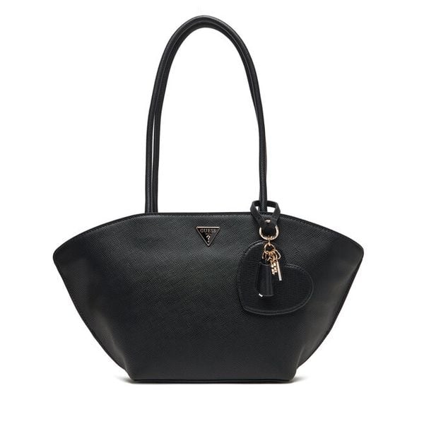 Torebka Guess. Czarne torebki klasyczne damskie Guess, z aplikacjami, bez dodatków. Za 489.99 zł.