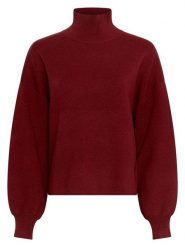 MOSS COPENHAGEN Sweter "Mercy" w kolorze bordowym rozmiar: M/L. Czerwone golfy damskie MOSS COPENHAGEN, l, bez wzorów, bez ramiączek. Za 230.59 zł.