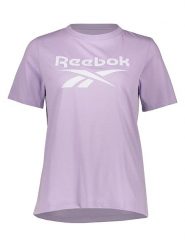 Reebok Koszulka w kolorze fioletowym rozmiar: M. Różowe bluzki damskie Reebok, m, bez wzorów, bez kołnierzyka, bez ramiączek. Za 61.46 zł.