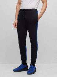 Boss Spodnie dresowe Hadiko 1 50493505 Czarny Regular Fit. Czarne spodnie dresowe męskie Boss, bez wzorów, z bawełny. Za 339.99 zł.