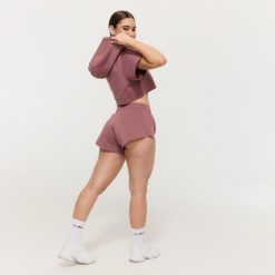 Szorty damskie fitness luźne Relay Haze. Szare spodenki sportowe damskie GYMBEAM, l, z bawełny, na fitness i siłownię. Za 109.90 zł.