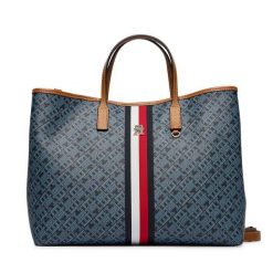Torebka Tommy Hilfiger. Niebieskie torebki klasyczne damskie Tommy Hilfiger, bez wzorów, bez dodatków. Za 949.99 zł.