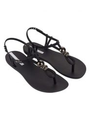 Ipanema Sandały w kolorze czarnym rozmiar: 39. Czarne sandały damskie Ipanema, bez wzorów, bez obcasa. Za 74.99 zł.