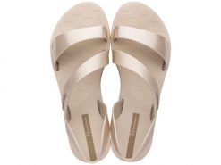 Sandały plażowe damskie Ipanema Vibe Sandal FEM. Brązowe sandały damskie Ipanema, bez wzorów, z gumy, bez obcasa, na płaskiej podeszwie. Za 92.99 zł.