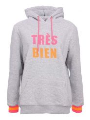 Zwillingsherz Bluza "Keira" w kolorze szarym rozmiar: L/XL. Szare bluzy z kapturem damskie Zwillingsherz, l, z bawełny. Za 162.87 zł.