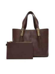 Elisabetta Franchi Torebka BS-42A-56E2-V400 Brązowy. Brązowe torebki klasyczne damskie Elisabetta Franchi, bez wzorów, ze skóry, bez dodatków. Za 1,739.00 zł.